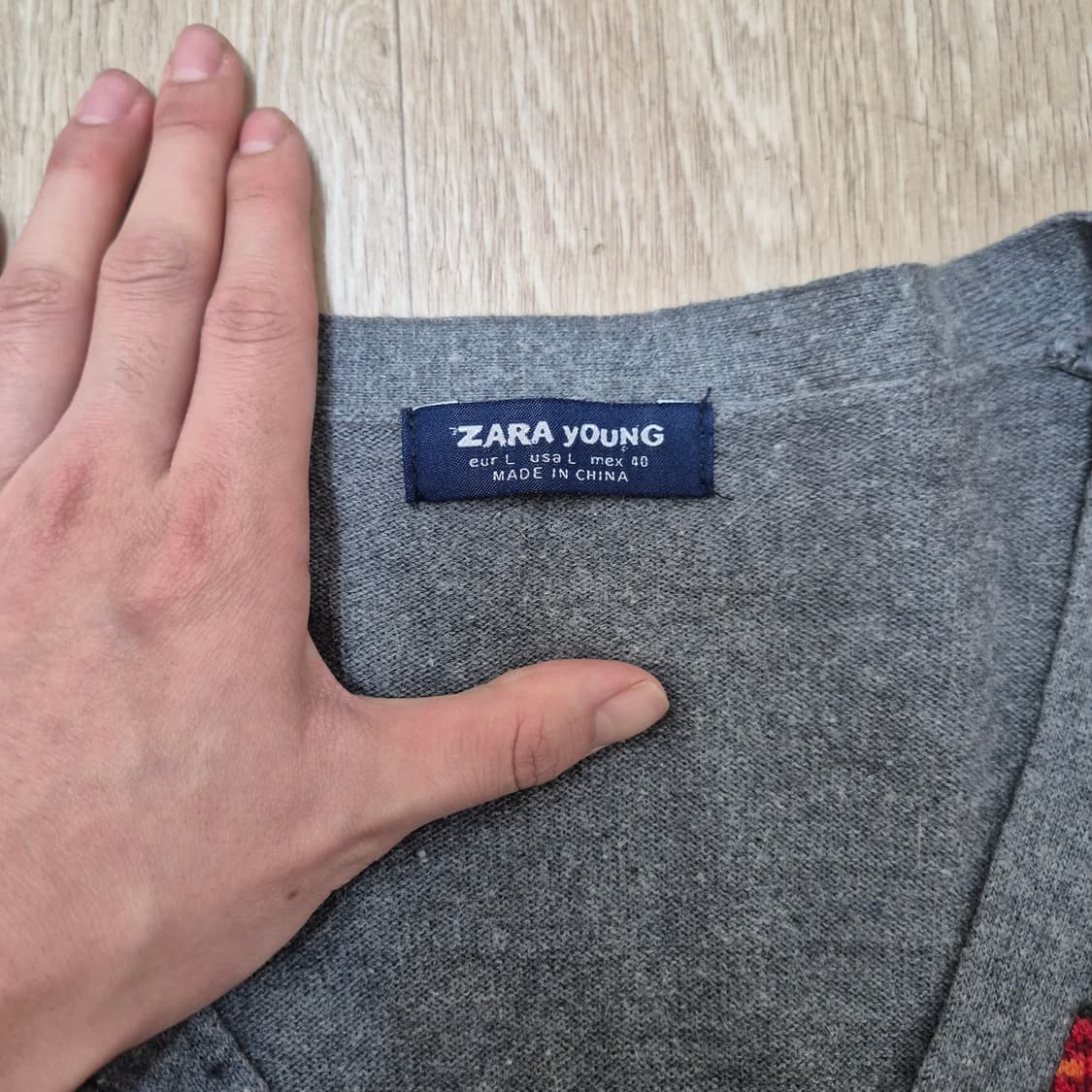 자라 영 자카드 니트 가디건 상품이미지4