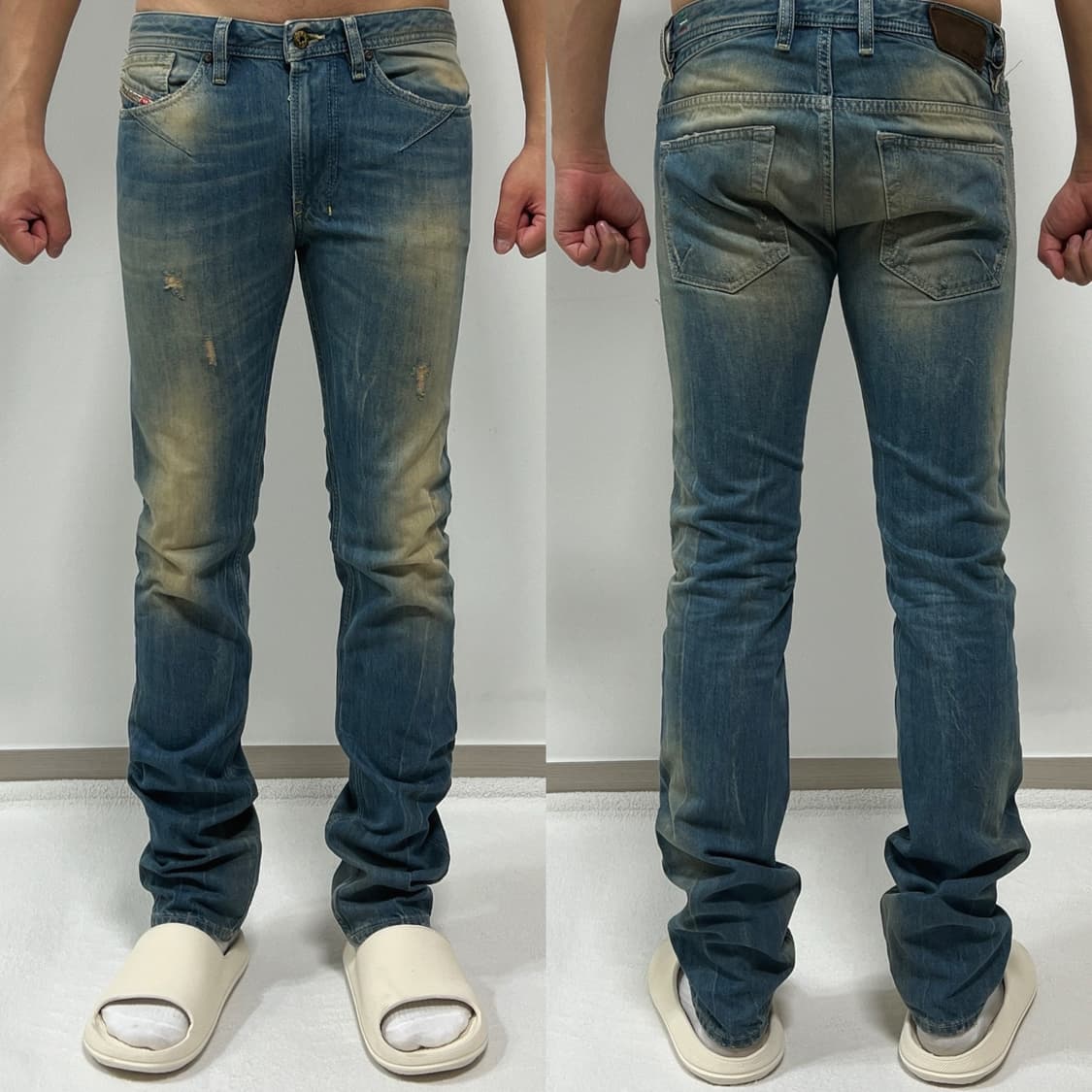 디젤 시오너 녹워싱 디스 데님 팬츠 SLIM-SKINNY 상품이미지1