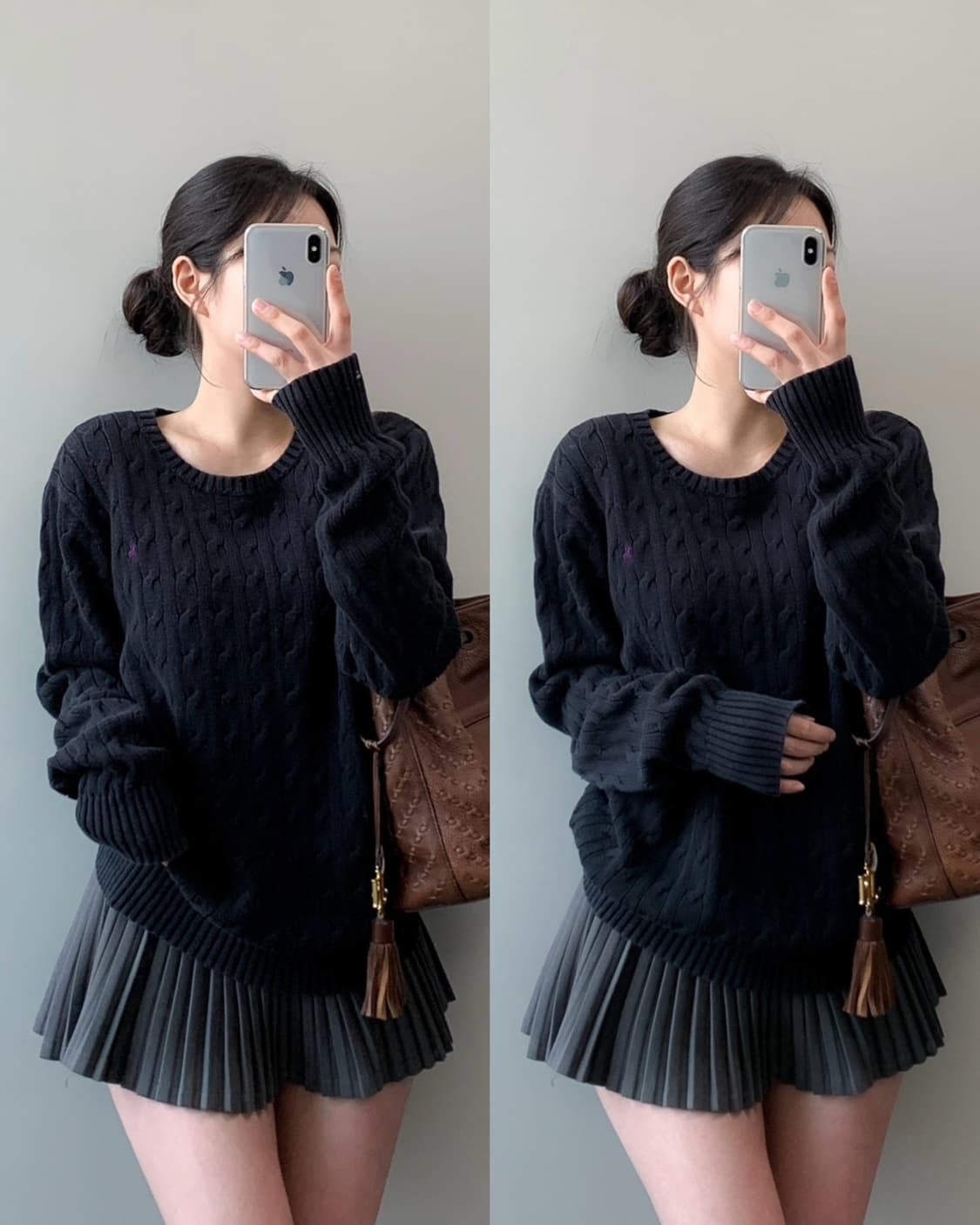 폴로 코튼 케이블 니트  상품이미지1