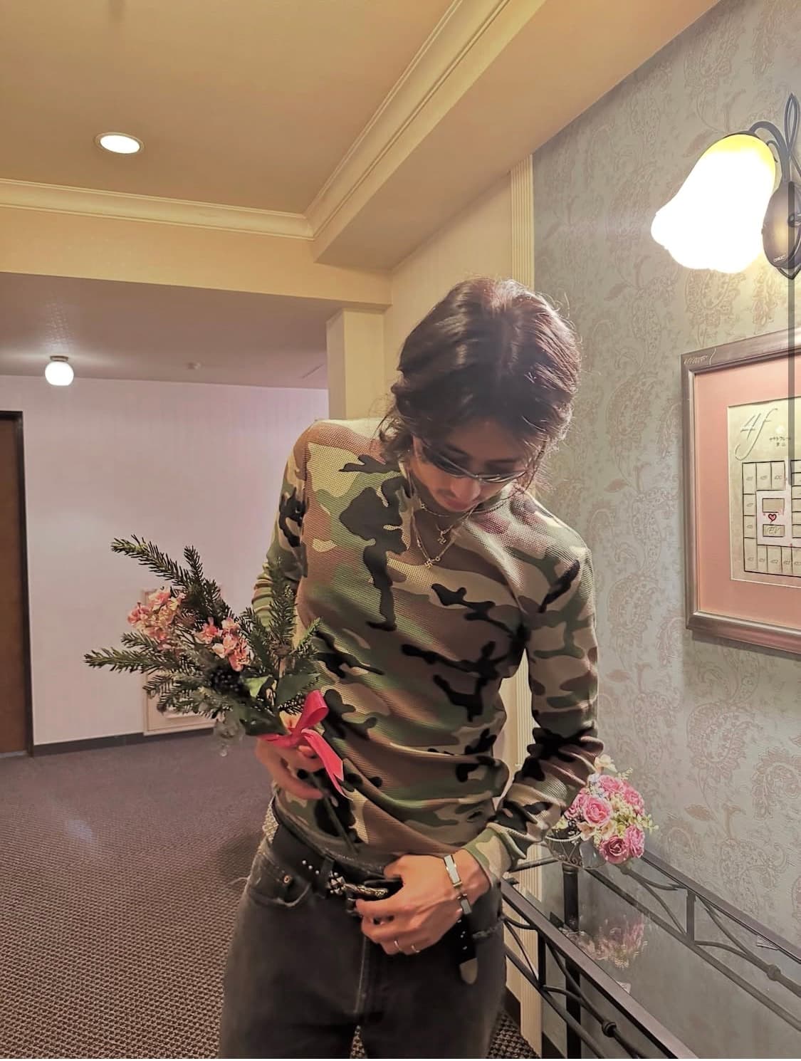 코르테이즈 게릴라즈 써멀 롱슬리브 티셔츠 우드랜드 카모 상품이미지1