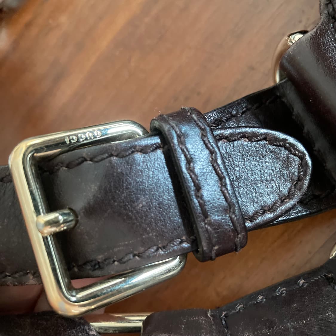 구찌 GG 시마 패턴 가죽 숄더백 상품이미지4