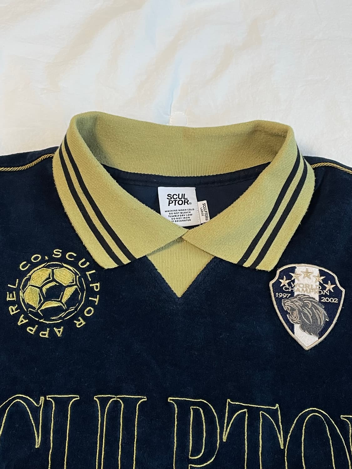 스컬프터 Velour Soccer Jersey 딥네이비 상품이미지2