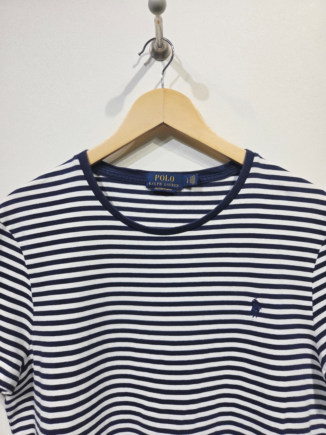 폴로 랄프로렌 커스텀 슬림핏 스트라이프 반팔 티셔츠 상품이미지3