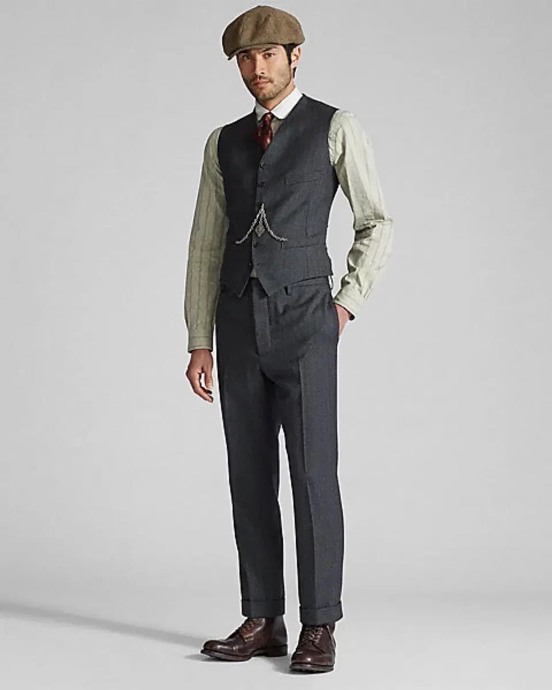 [38S/30] RRL 3피스 울수트 자켓 차콜 상품이미지3