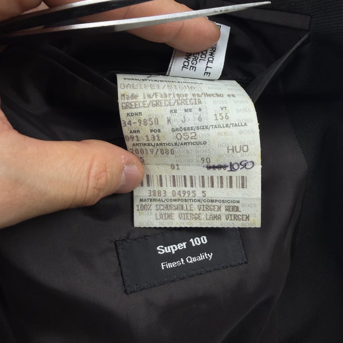 Hugo Boss Super100 wool blazer Khaki 상품이미지5