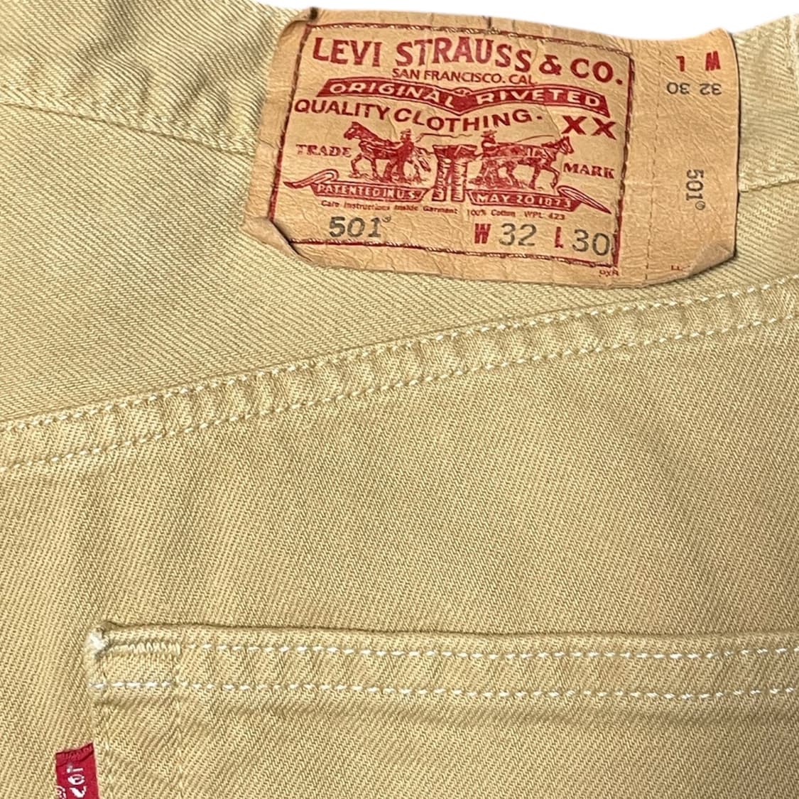 00s 리바이스 501 베이지 데님 상품이미지4