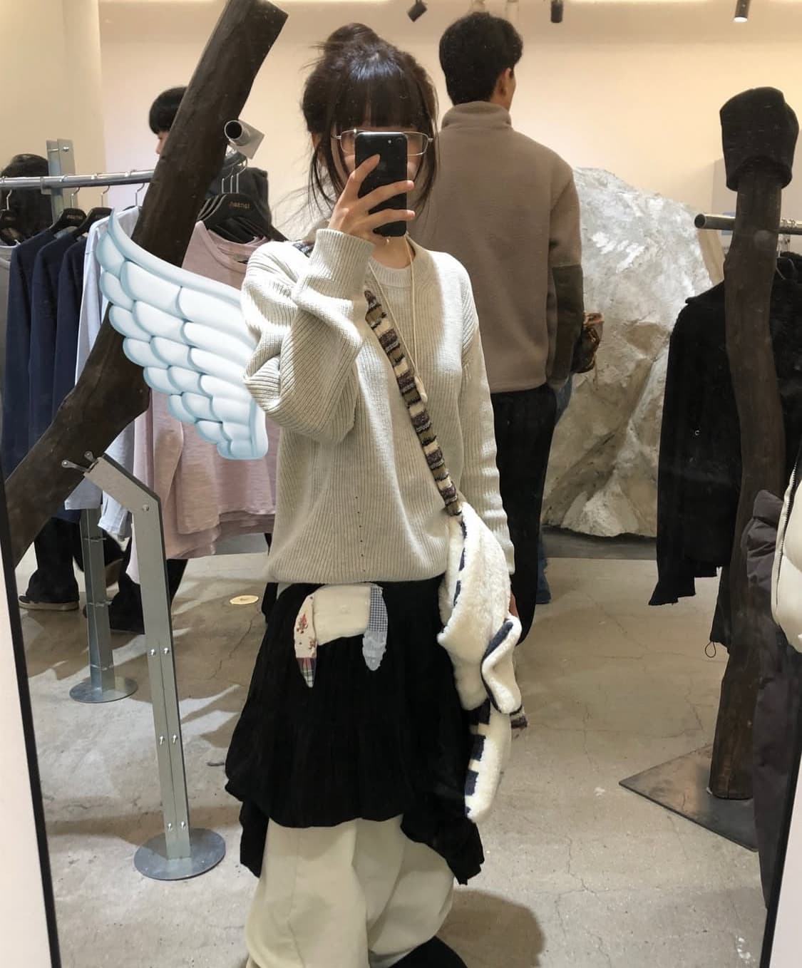 eggu white rabbit wallet(에구 카드 지갑 키링) 상품이미지3