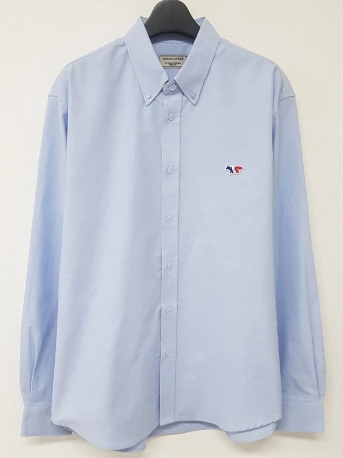 메종키츠네 트라이컬러 폭스헤드 옥스포드 셔츠 (40사이즈) 상품이미지1