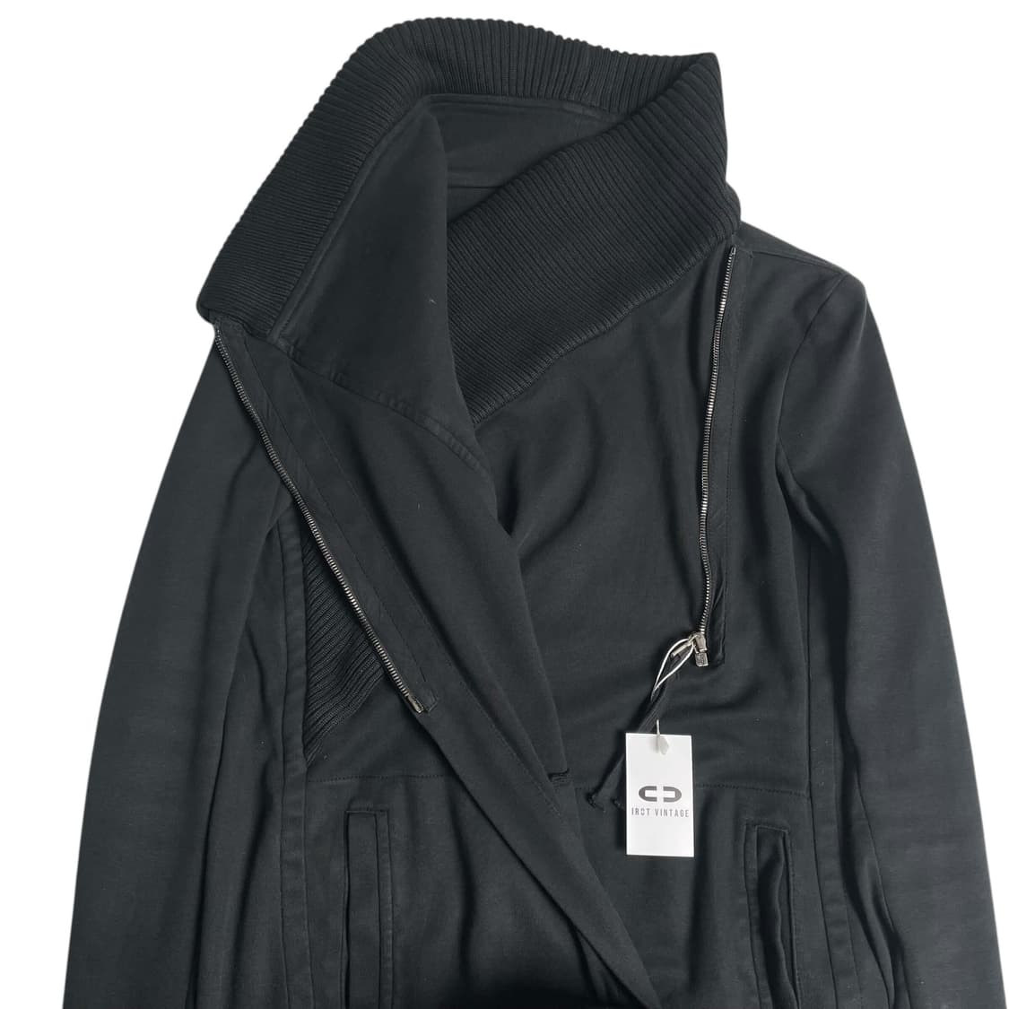 Roque 하이넥 립 포인트 언밸런스 져지 코트 (italy)   상품이미지4