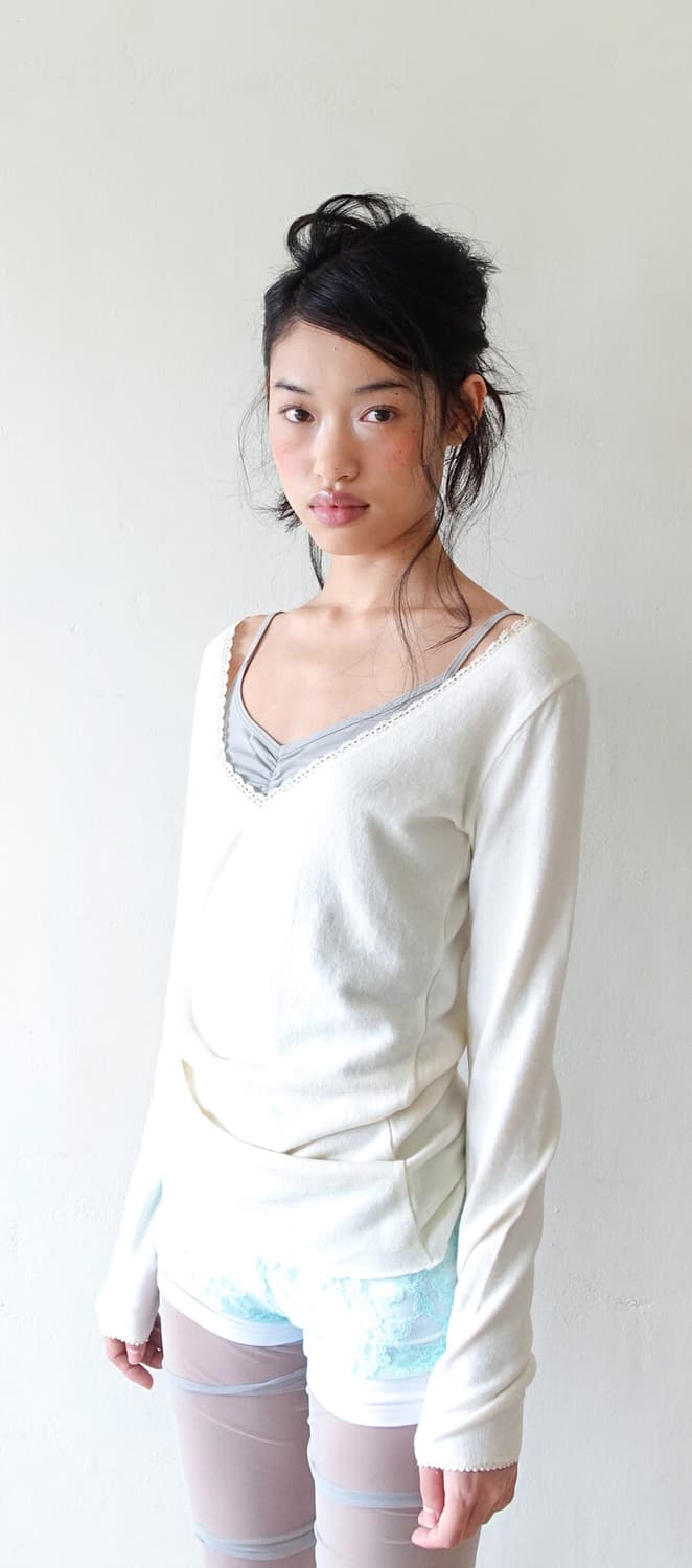 샵페어리 iris long top (cream) 상품이미지4