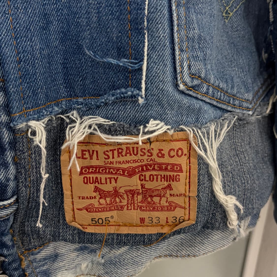 리바이스 리워크 그런지 데님 자켓 상품이미지7