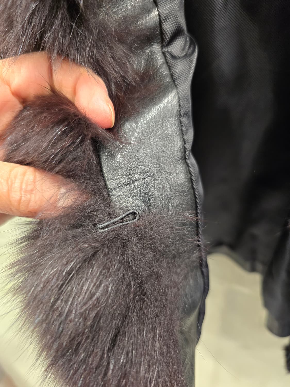 밍크 폭스 퍼 가죽 조끼 숏베스트 77정도 상품이미지6