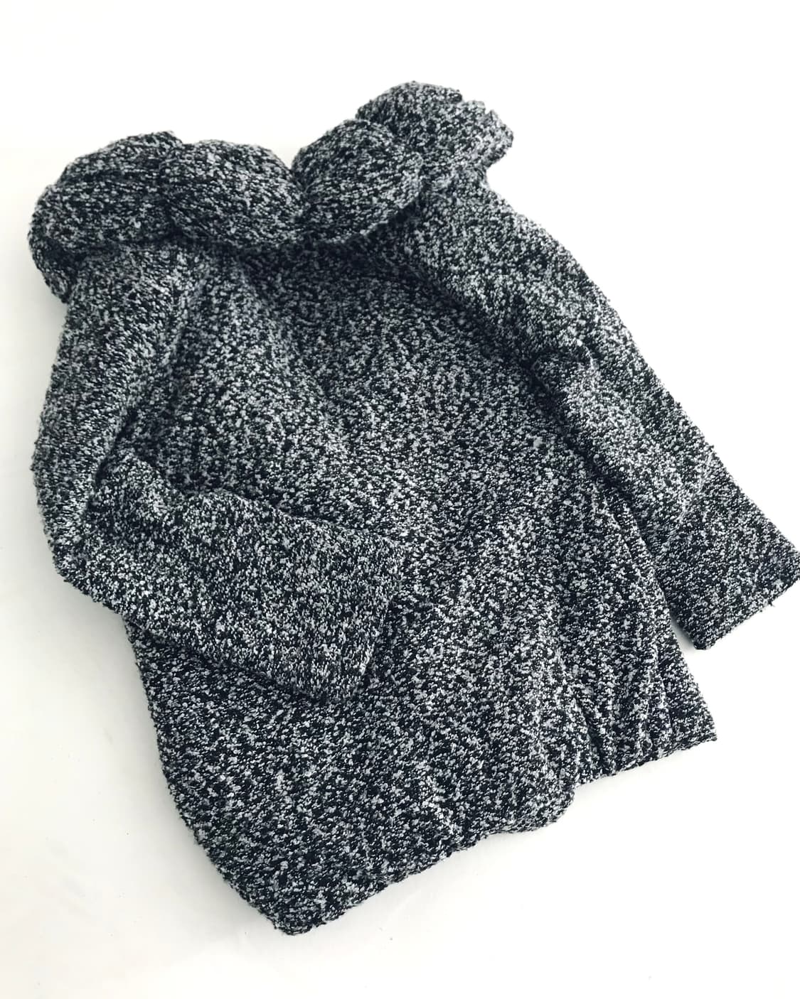 Cloud puff collar thick bokashi coat 상품이미지10