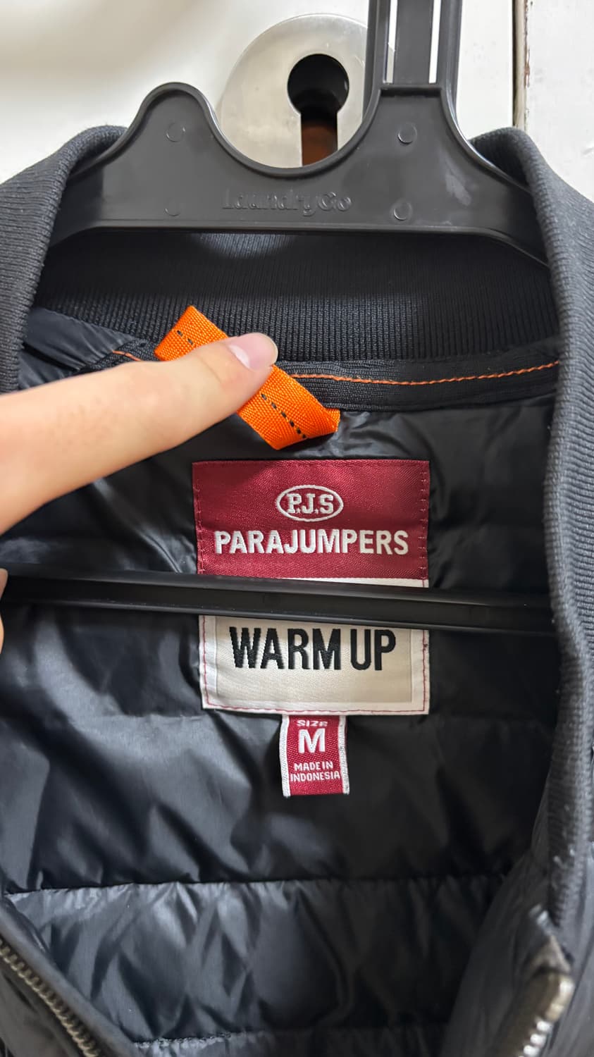 (정품) 파라점퍼스 패딩 봄버 자켓 블랙 니트패딩 경량패딩 상품이미지6