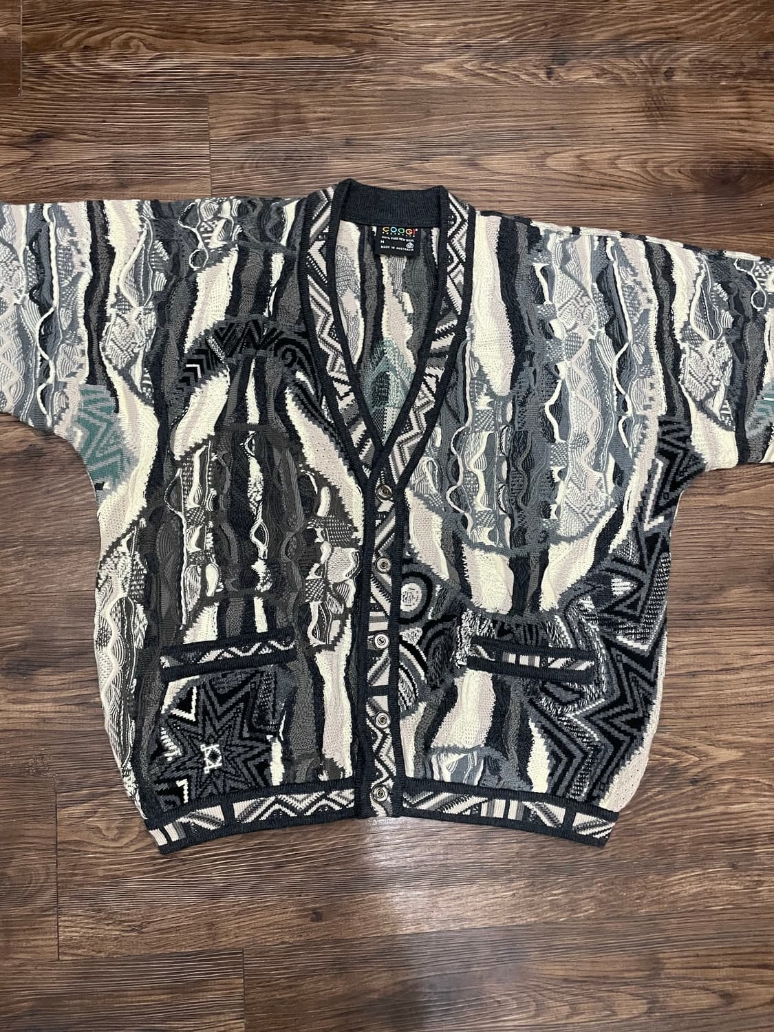 쿠지 COOGI 오스트레일리아 케이블 가디건 상품이미지1