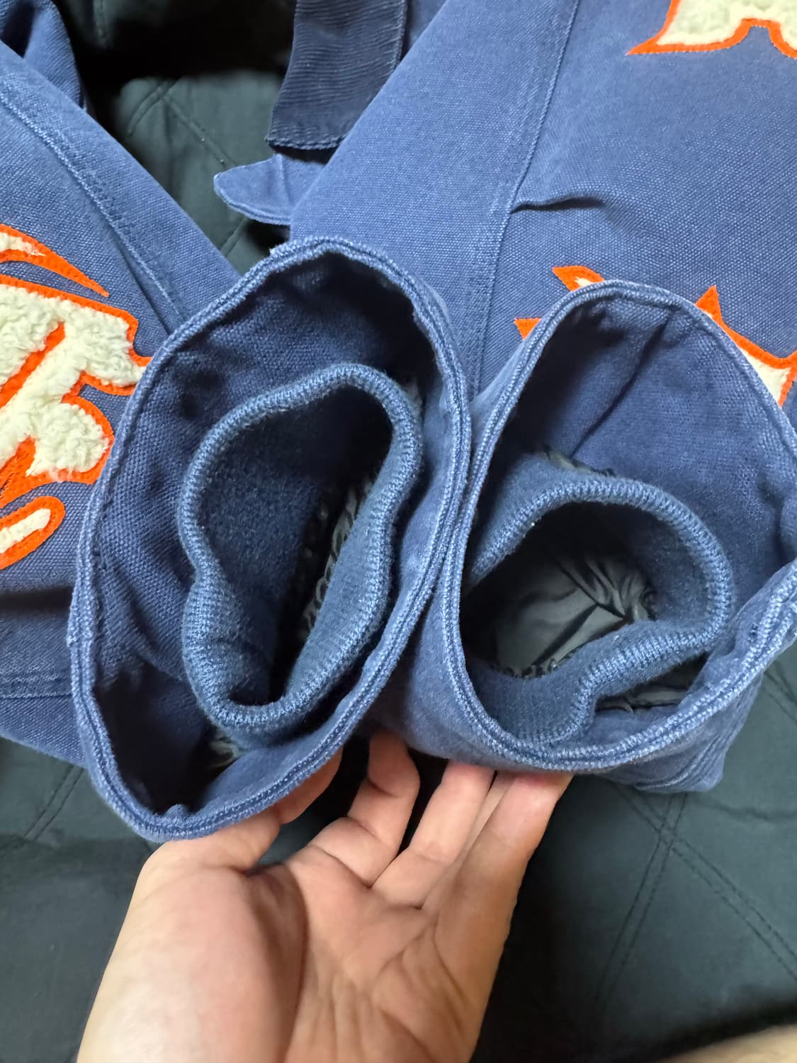 슈프림 올드 잉글리쉬 캔버스 워크 자켓 네이비 - 25SS 상품이미지4