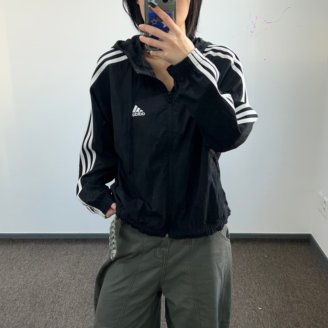 Adidas 아디다스 삼각로고 트랙탑 백포인트 바람막이 상품이미지2