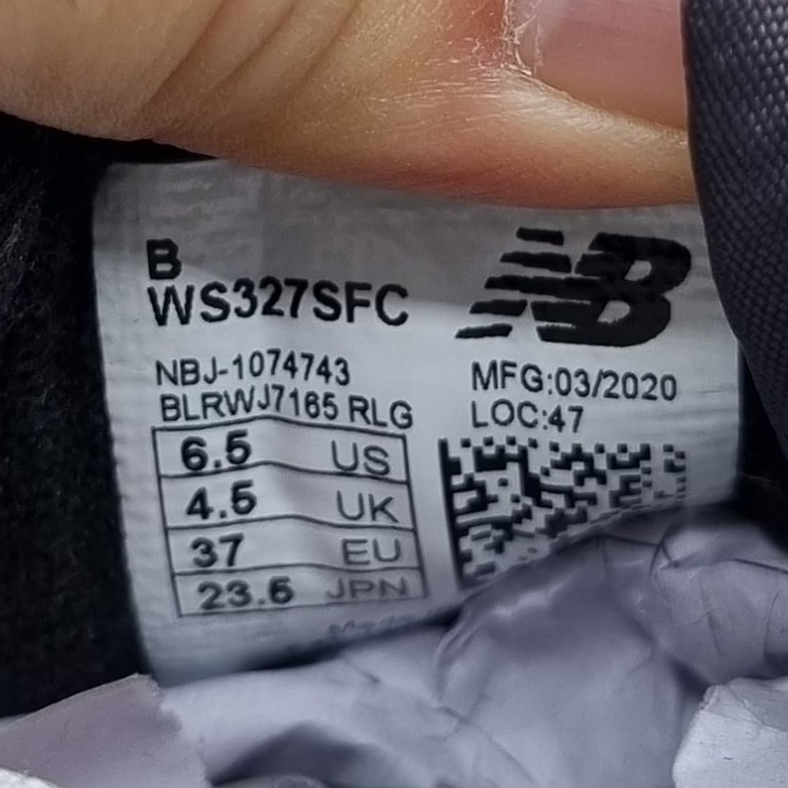 뉴발란스 327 블랙 여성운동화235. 상품이미지6