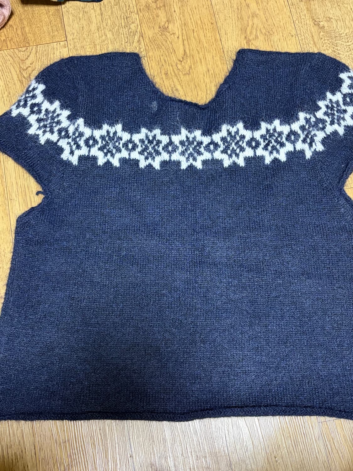 김아홉 yuki flower 반팔 니트 상품이미지2