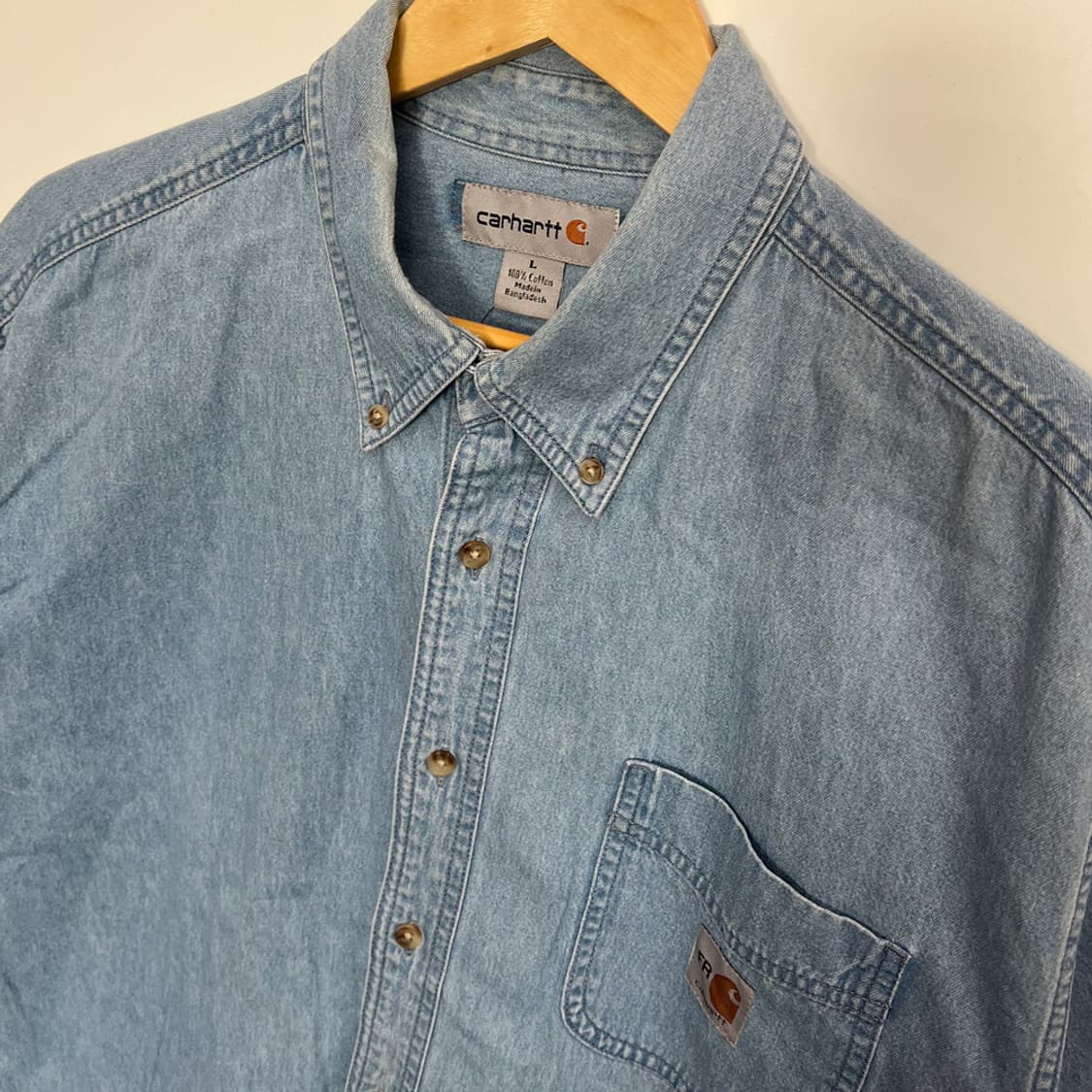 칼하트 데님 반팔 셔츠 L 상품이미지2