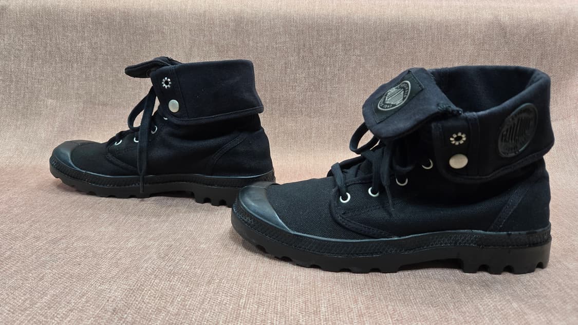 팔라디움 275mm- 블랙 캔버스 롤탑 부츠 상품이미지4