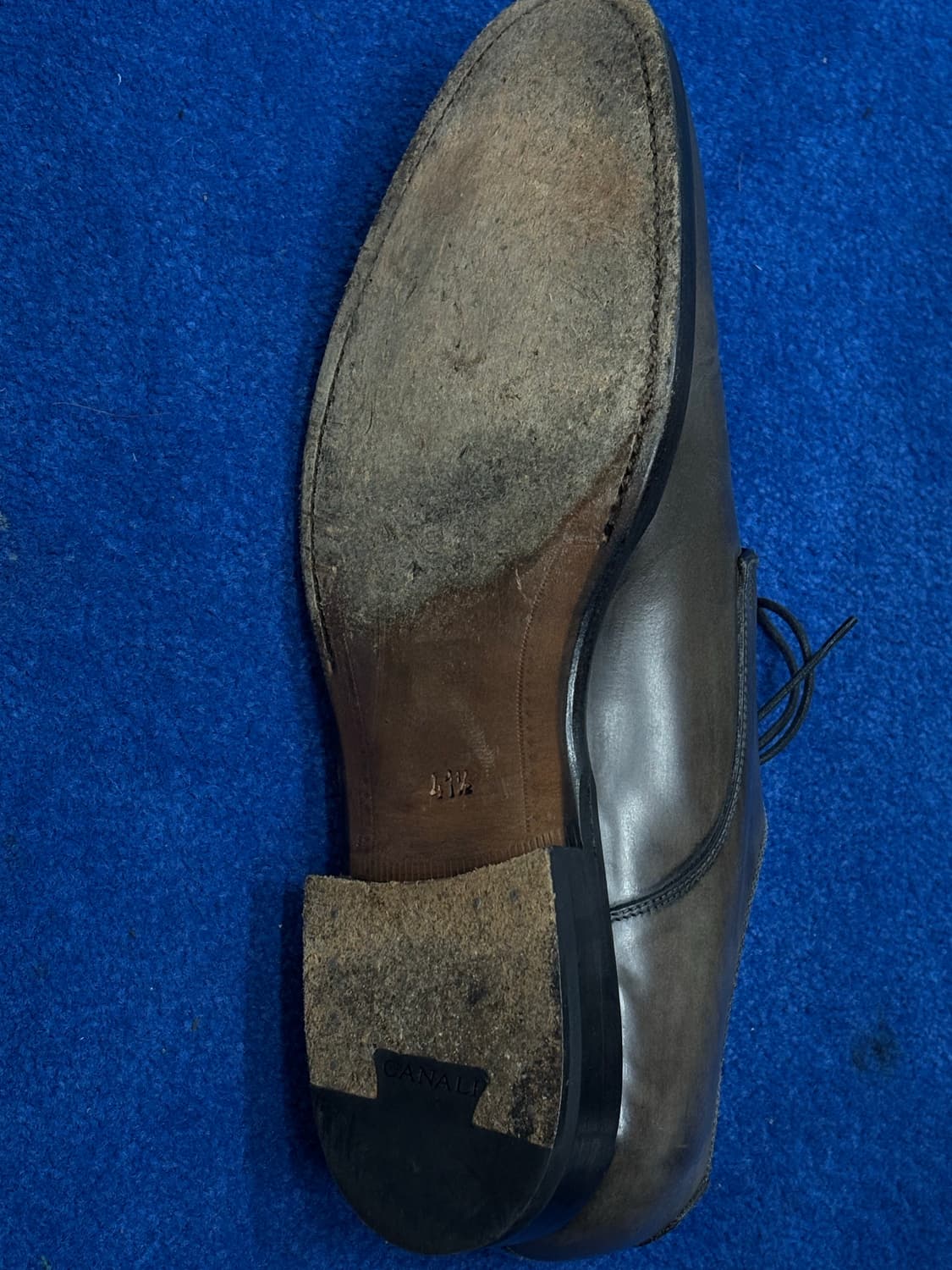  [Canali] 카나리 다크브라운 더비 265 상품이미지4