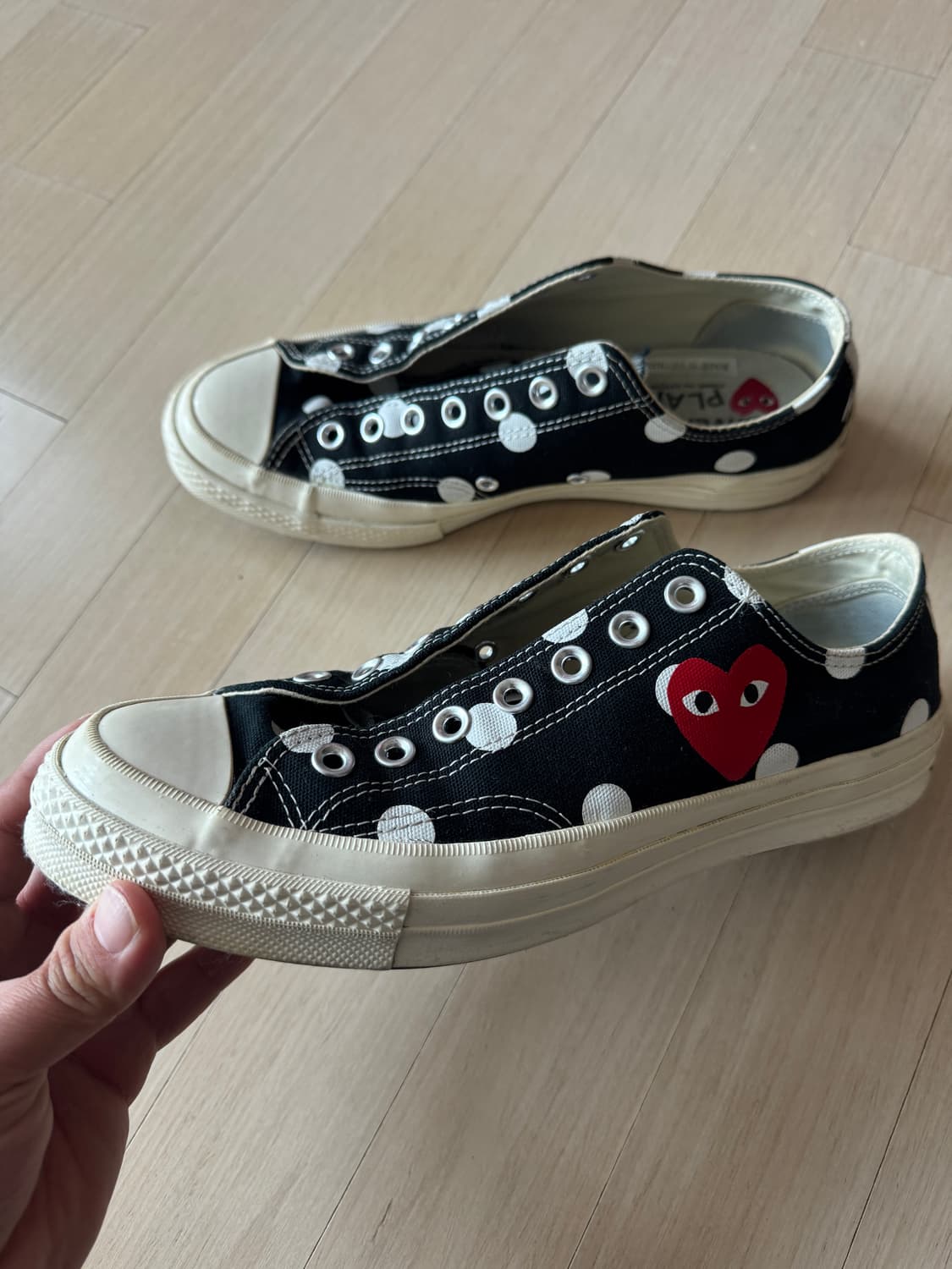 꼼데가르송 x 컨버스 도츠 패턴 상품이미지2