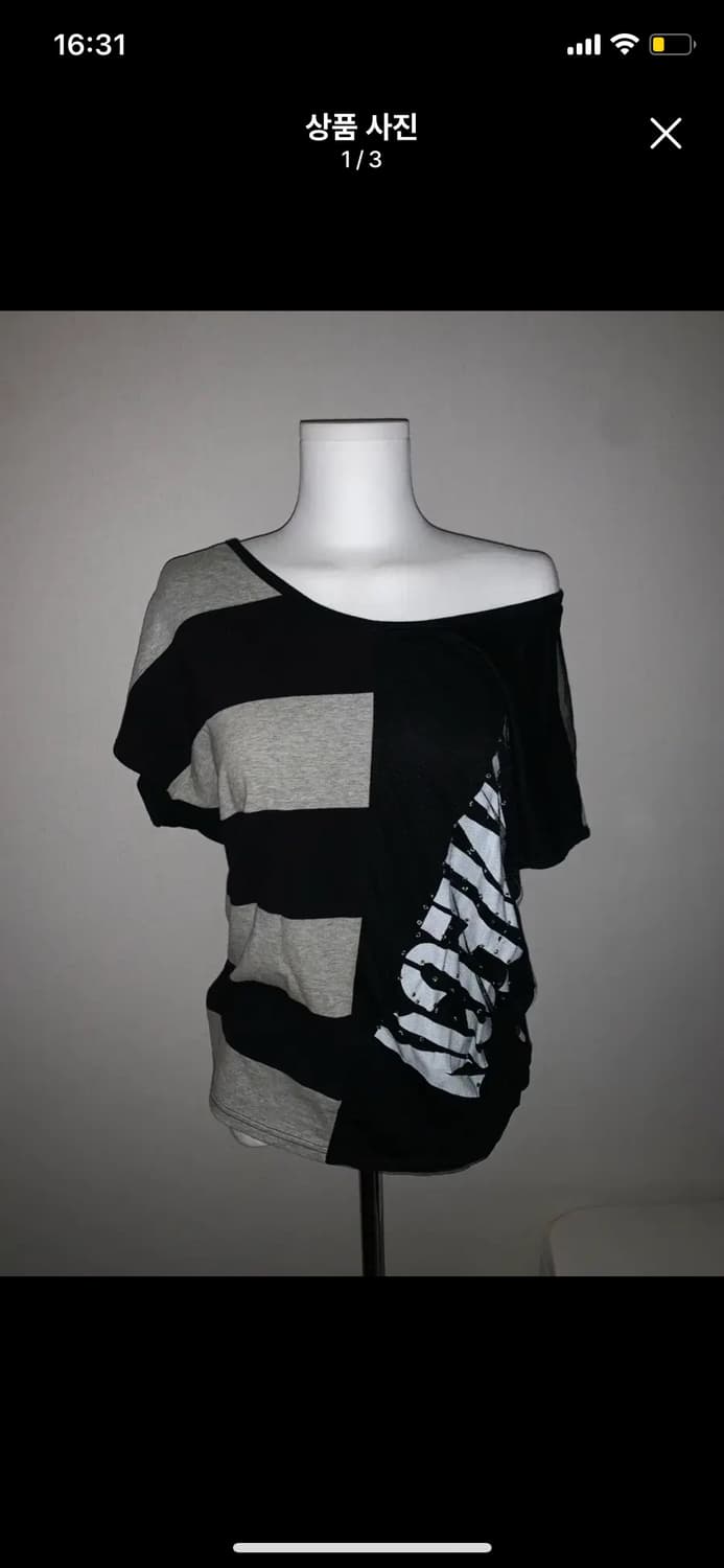 빈티지 원숄더 반팔 상품이미지1