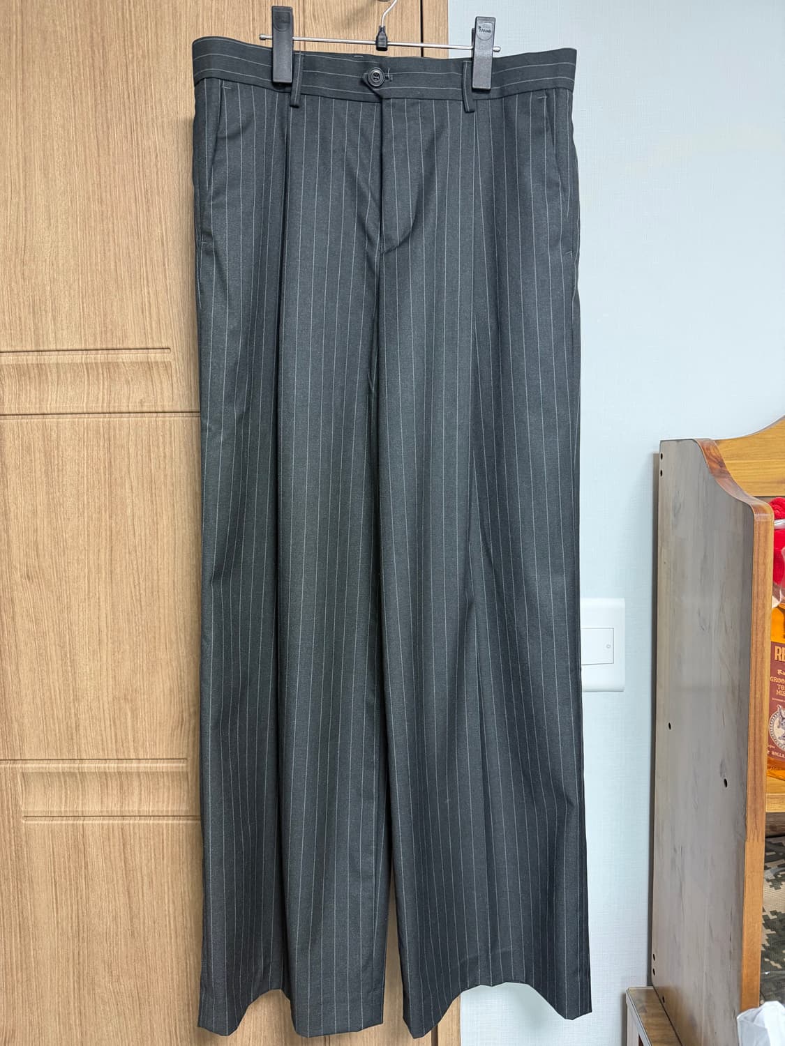 주앙옴므 핀 스트라이프 차콜 M 상품이미지2