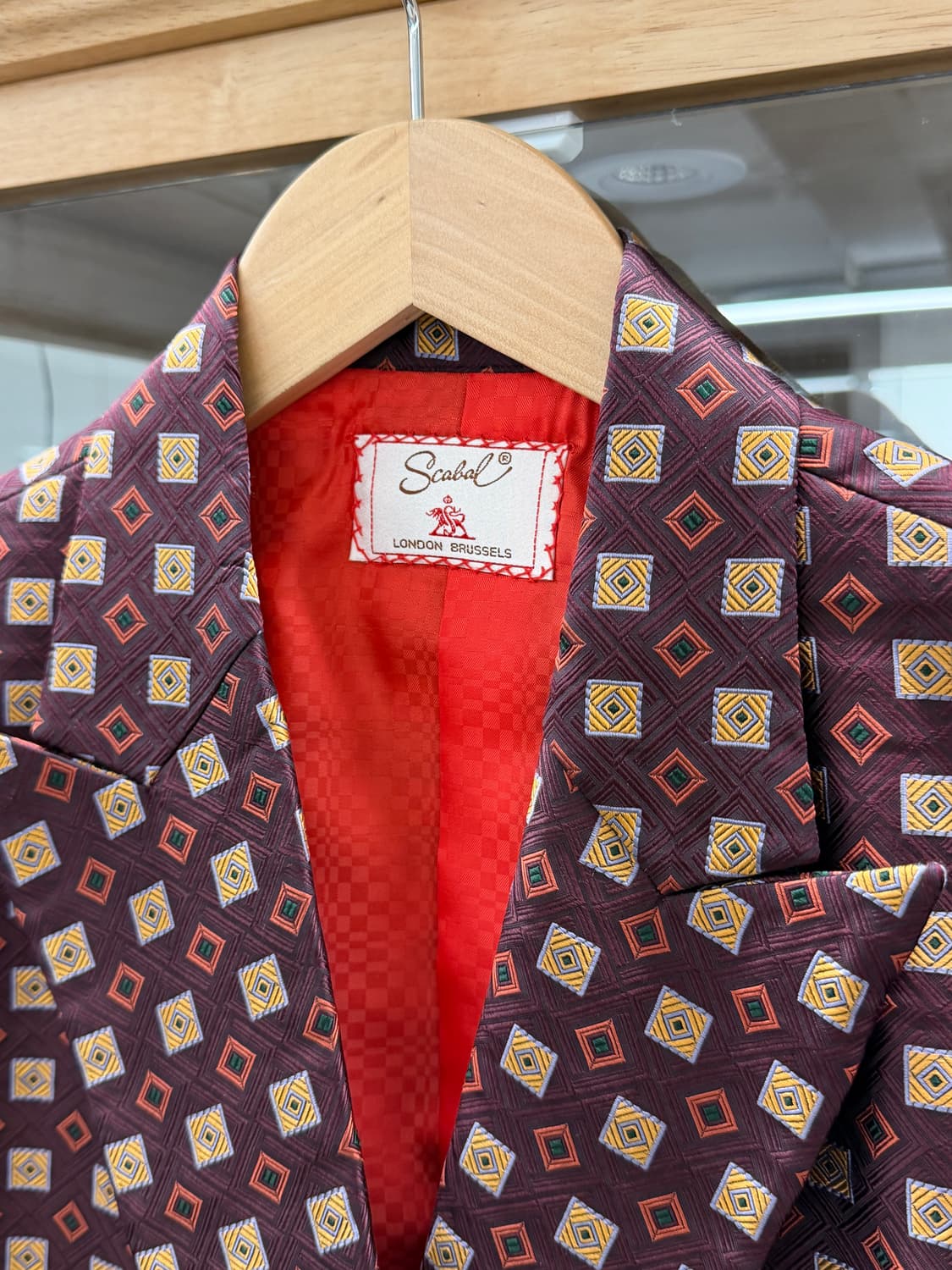 80s geometry double jacket  상품이미지3