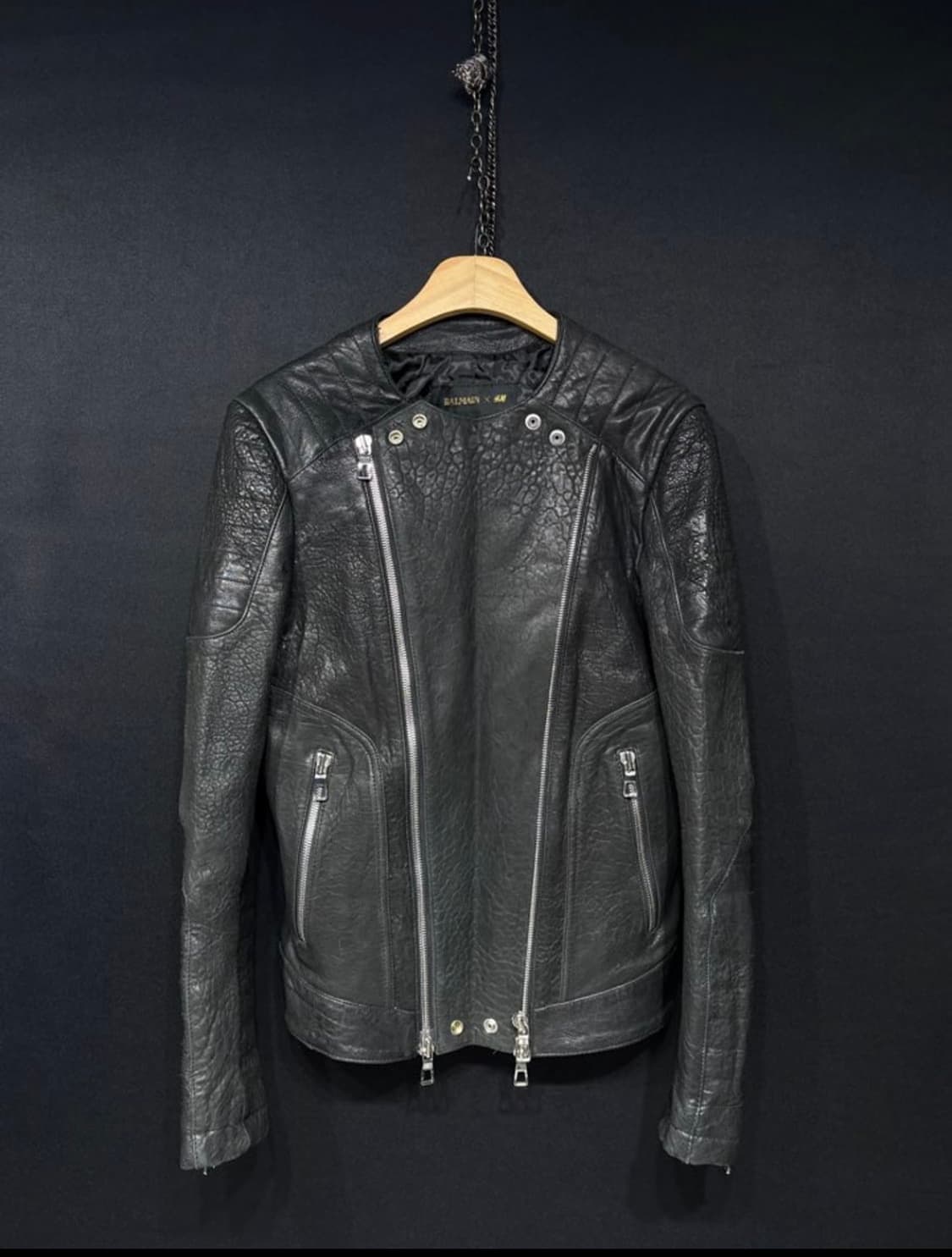 15FW Balmain X H&M biker jacket 상품이미지2