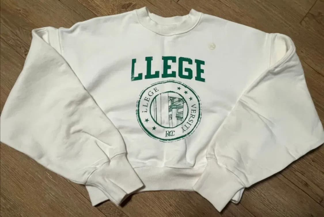 렉토 LLEGE 로고 여성용 스웻셔츠 상품이미지2