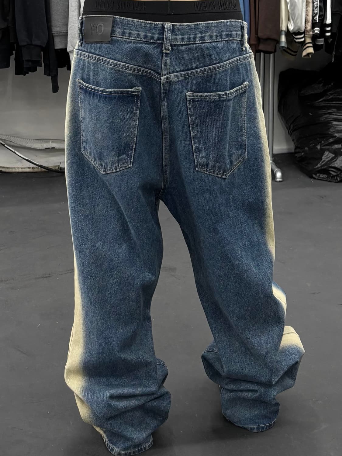 OY 워시드 와이드 데님팬츠 상품이미지5