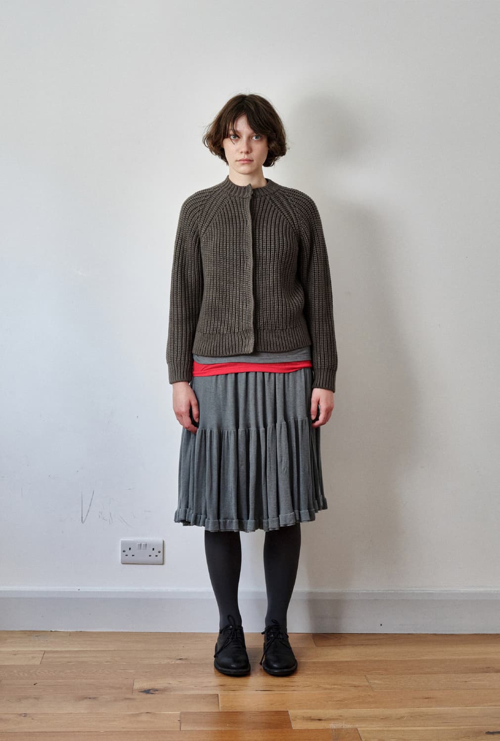 HEAVY KNIT CARDIGAN (GRAY) 상품이미지1