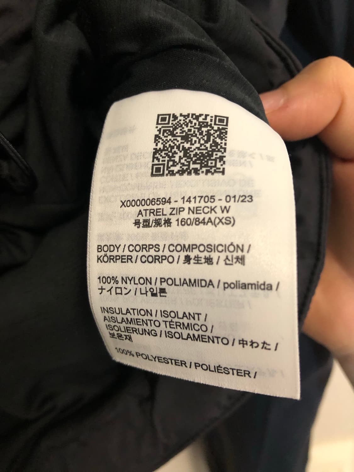 아크테릭스 아르텔 짚 넥 우먼 xs 상품이미지4