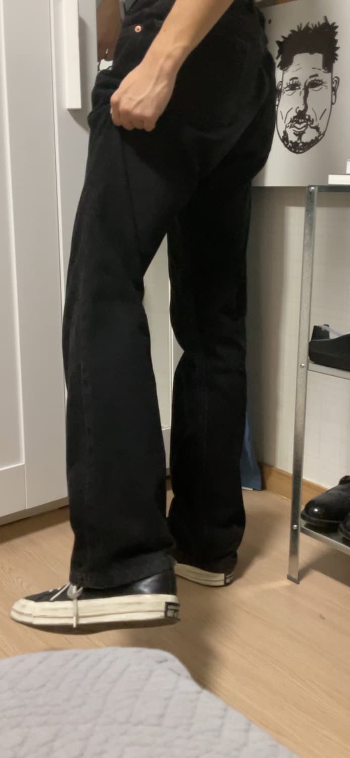 컨버스 원스타 로우 레더 블랙 상품이미지4