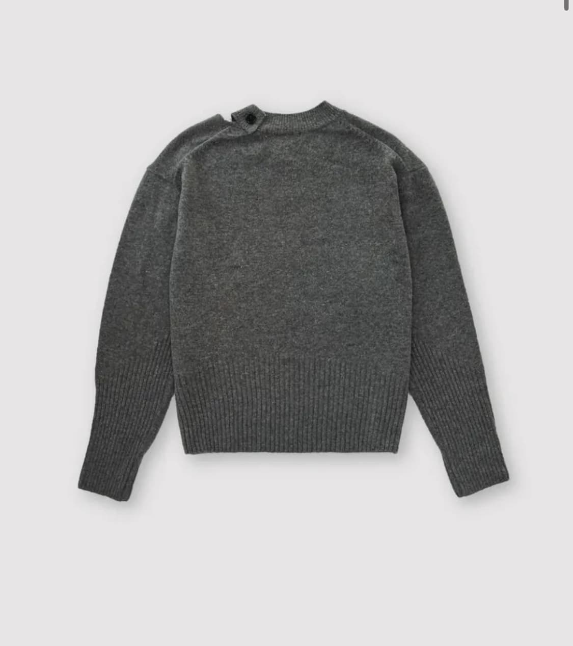 SLIT YAK SWEATER - MELANGE GREY 상품이미지3