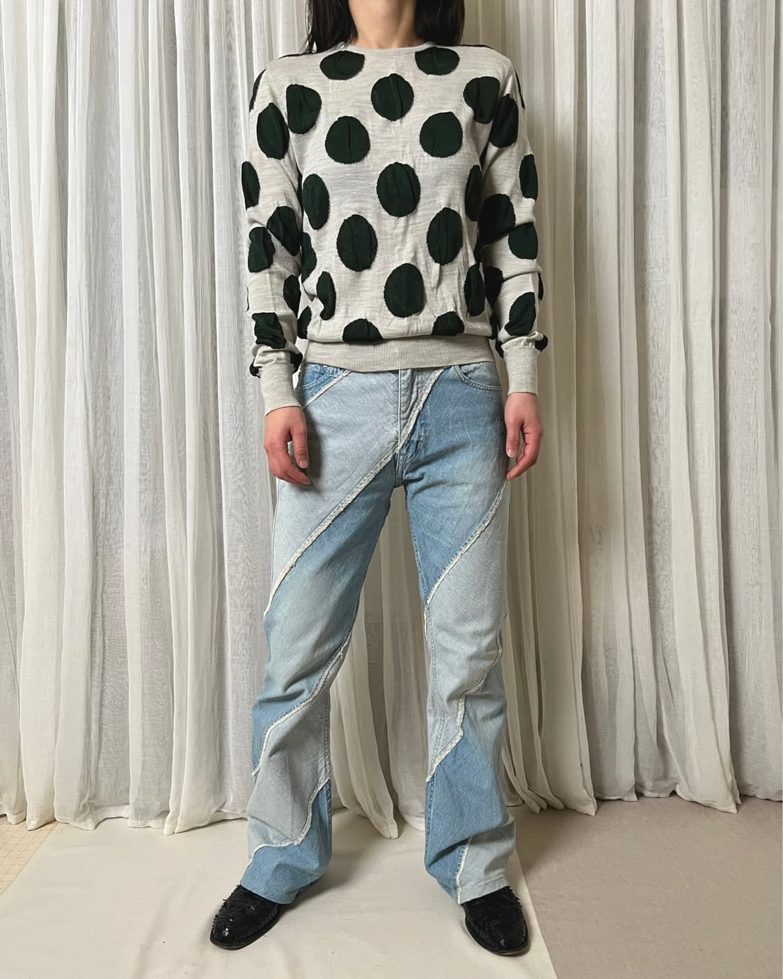 Toga pulla 도트 자가드 니트 토가 풀라 인타르시아 상품이미지2