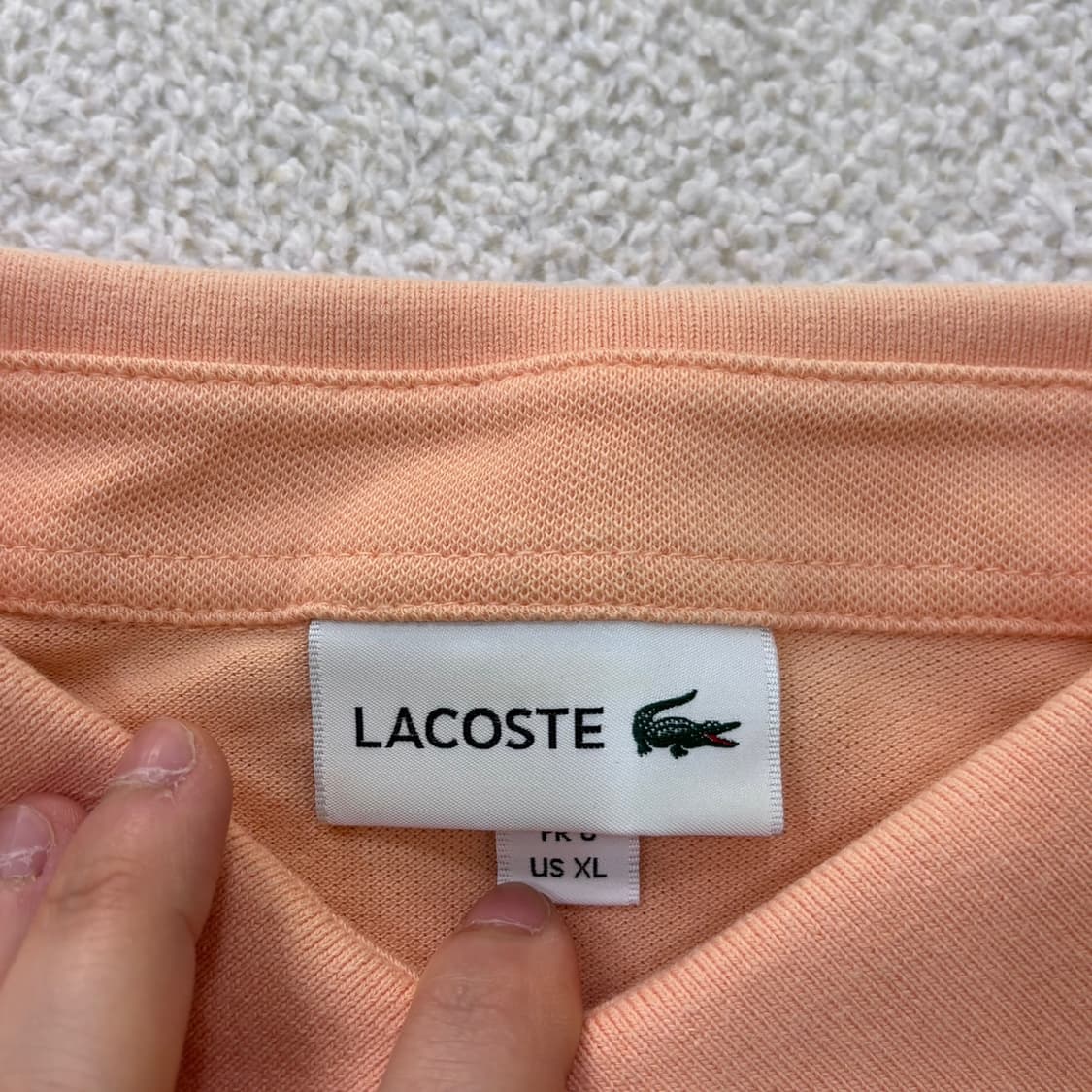 XL 라코스테 반팔 카라 티셔츠 0416E 상품이미지3