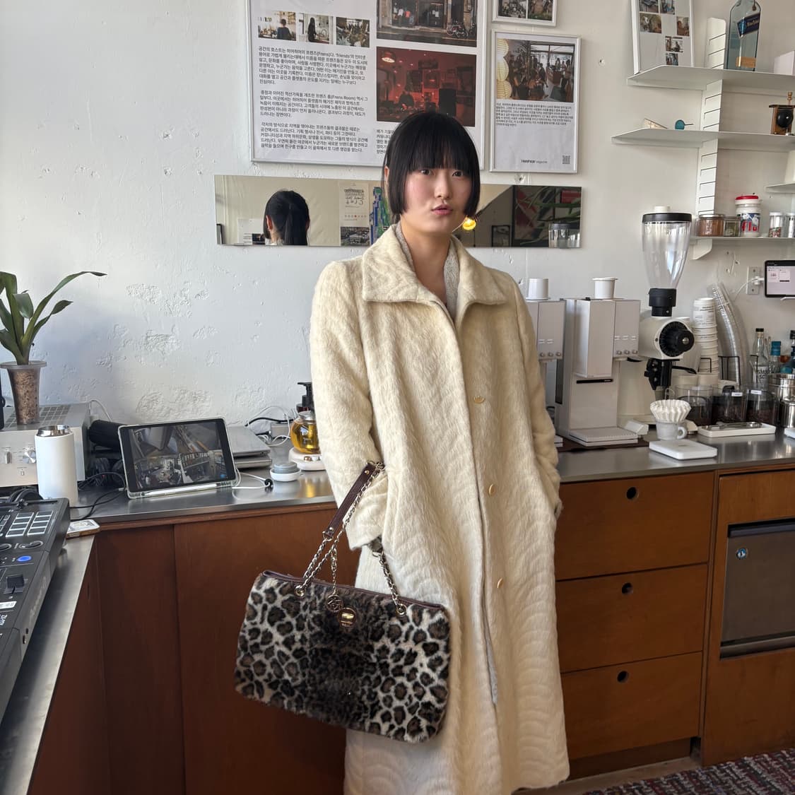 DKNY 디캔앤와이 알파카 울 블렌드 코트 상품이미지2