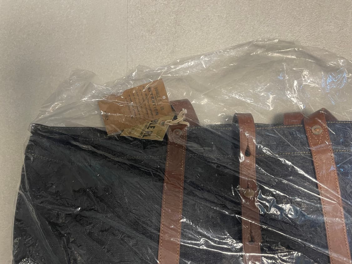 (새상품) RRL 더블알엘 레더 트림 데님 토트 인디고 상품이미지2