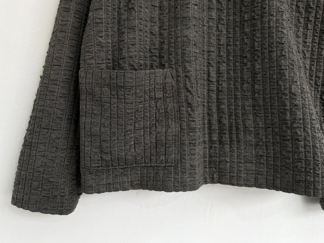 Round collar patterned crop pu 상품이미지7