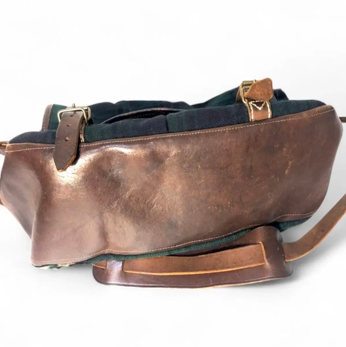 더블알엘 RRL 캔버스 체크 헤리티지 메신저백 상품이미지5