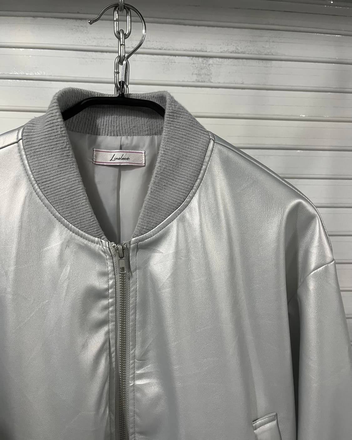 Linoluce silver bomber jacket 상품이미지3