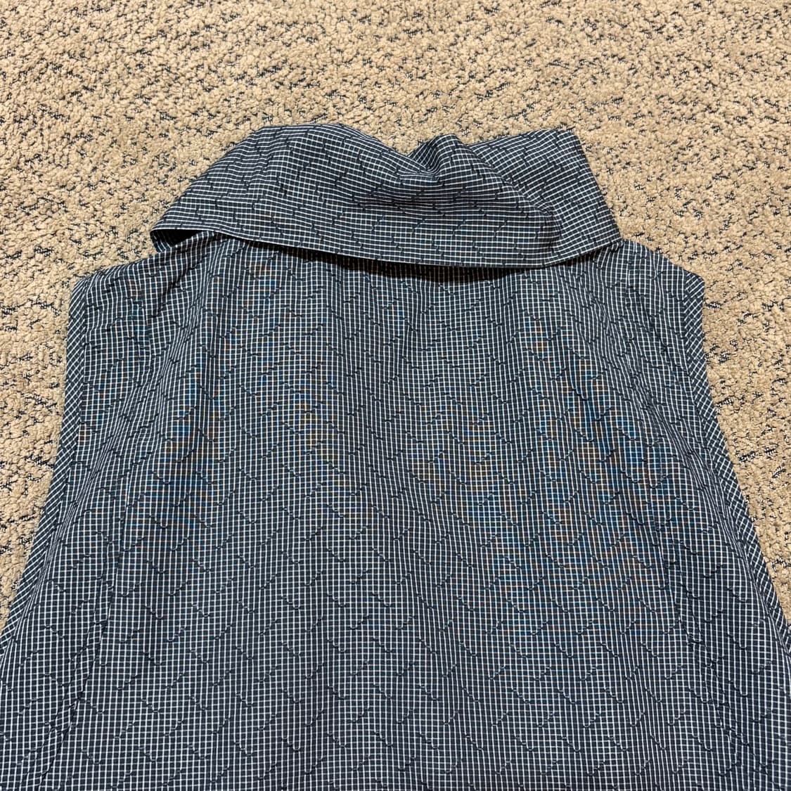 체크 셔링 벌룬 원피스 (L) 상품이미지7