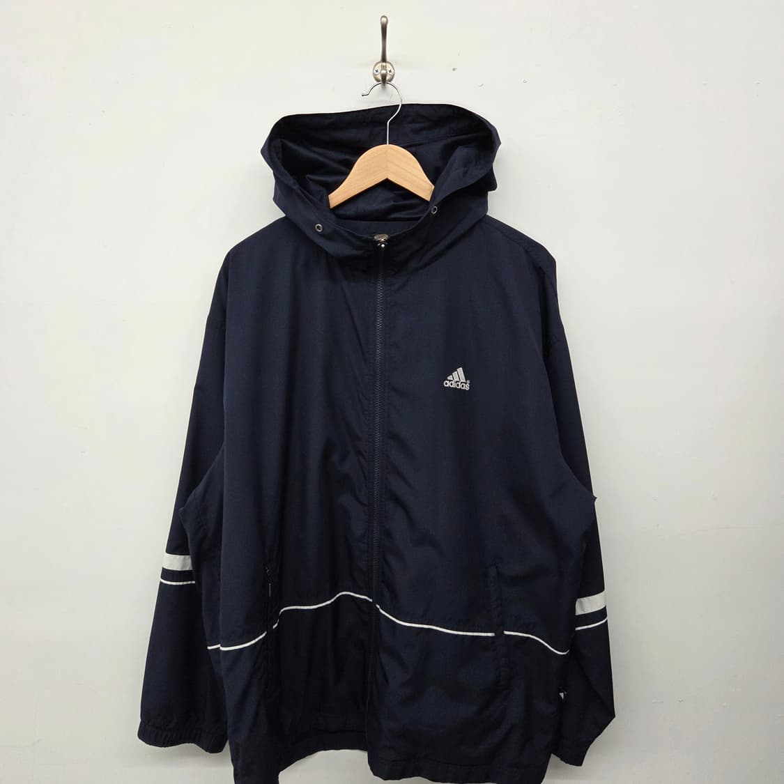 아디다스 네이비 후드 바람막이 점퍼 남2XL 상품이미지1