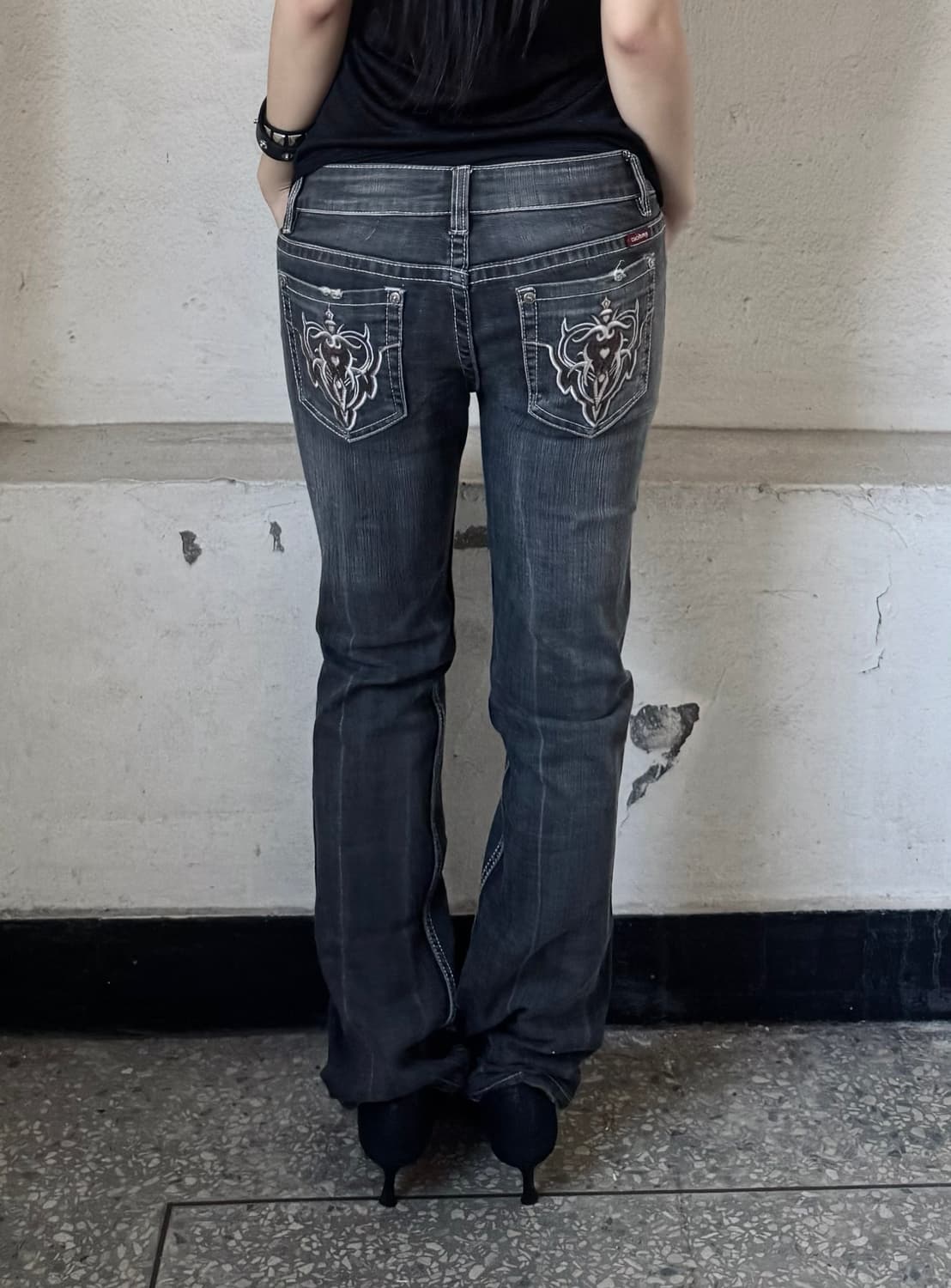 Back point denim pants 상품이미지1