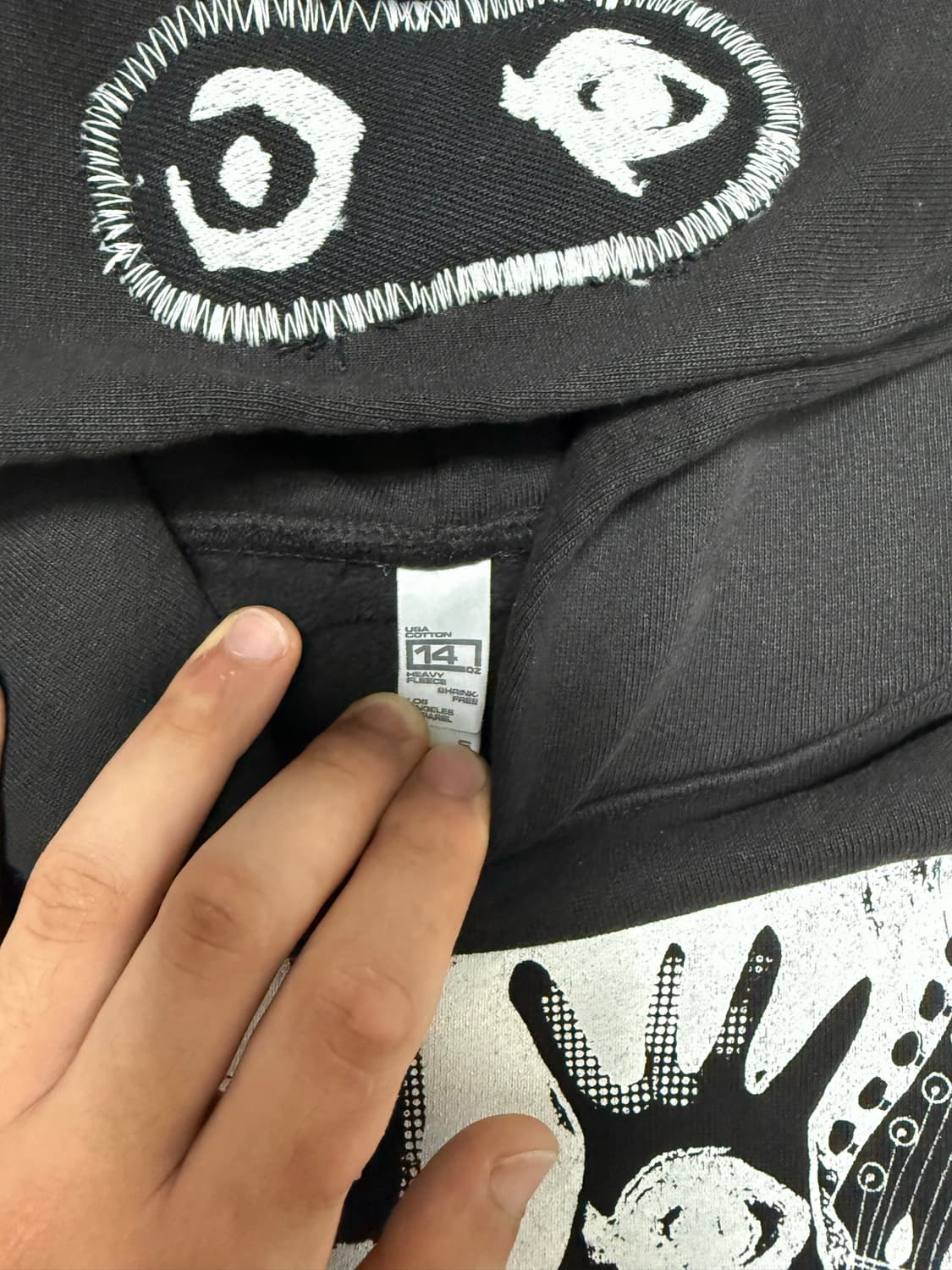 actual hate hoodie S 새상품 상품이미지4