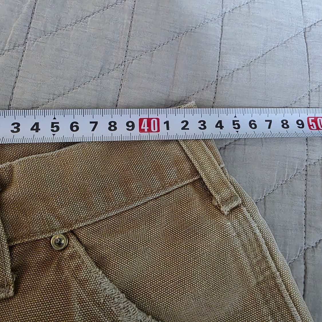 [38X30] 칼하트 더블니 B01 BRN 워크팬츠 크레이지페이드 T-8 상품이미지8