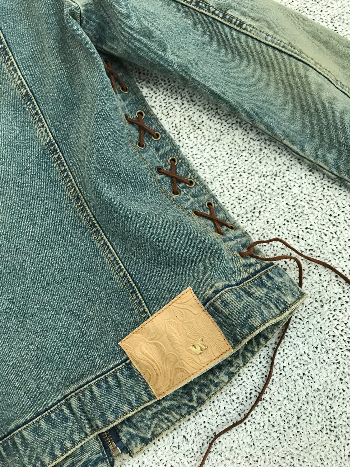 웨스턴 크롭 데님 자켓 상품이미지3